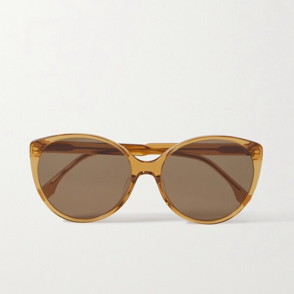 Fendi Oversized Cat-eye Acetate Sunglasses - Beige